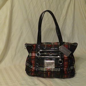 COACH POPPY TARTAN SHOULDER F0982-14360
